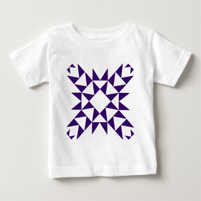 T-shirt Pour Bébé Décoratif 01 - Violet profond (Devant)