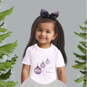 T-shirt Pour Bébé décorations d'arbre de Nouvel An