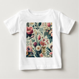 T-shirt Pour Bébé Découvrez un motif botanique floral printanier épo