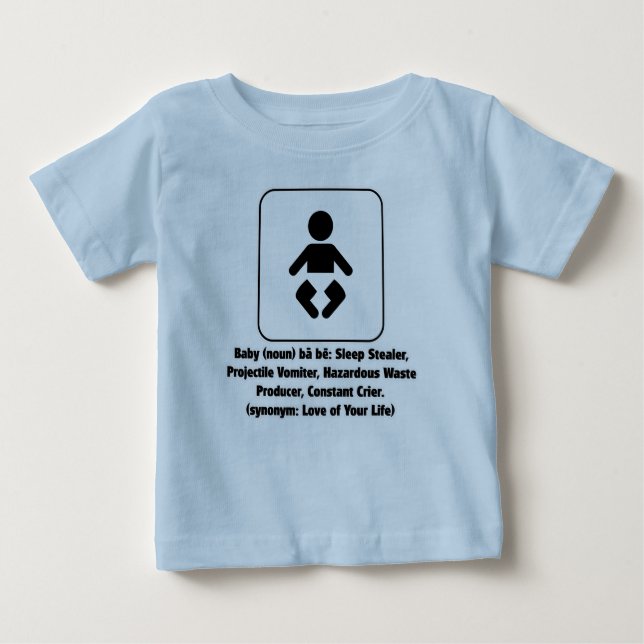 T-shirt Pour Bébé Définition de bébé (Devant)