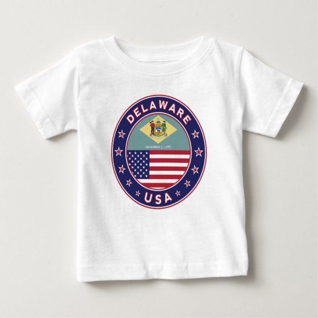 T-shirt Pour Bébé Delaware (Devant)