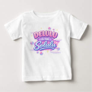 T-shirt Pour Bébé Delulu c'est le Solulu – Joli Style Kawaii