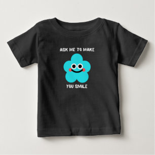 T-shirt Pour Bébé Demande-moi de te faire sourire