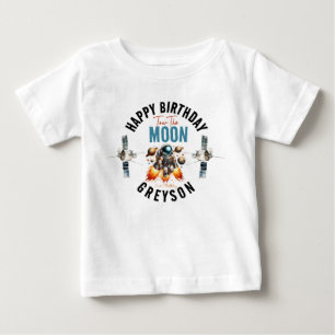 T-shirt Pour Bébé démarrer remorquer la lune 2e anniversaire espace