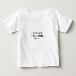 T-shirt Pour Bébé Demi-Bagel. Demi-Biscotti. Bébé Jewtalian rigolo T