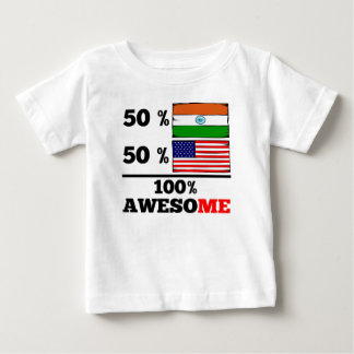 T-shirt Pour Bébé Demi d'Américain à moitié indien