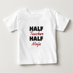 T-shirt Pour Bébé Demi de professeur demi de Ninja