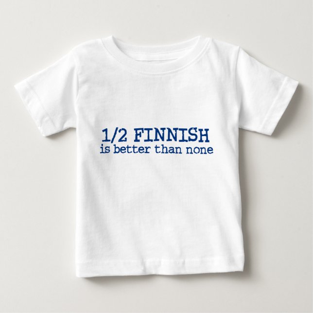 T-shirt Pour Bébé Demi-finlandais (Devant)