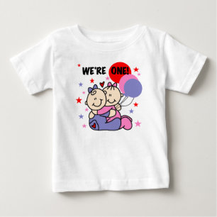 T-shirt Pour Bébé Des jumeaux nous sommes de l'un premier