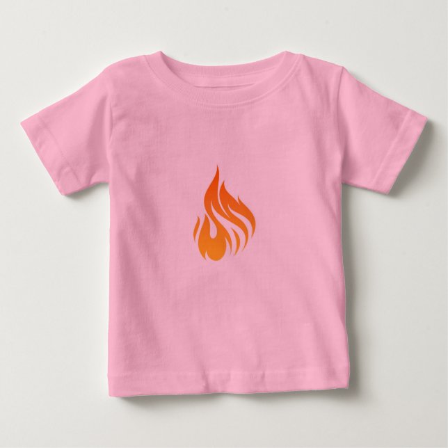 T-shirt Pour Bébé Design d'art incendie (Devant)
