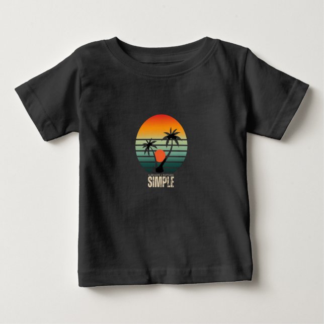 T-shirt Pour Bébé Design été avec inspiration (Devant)