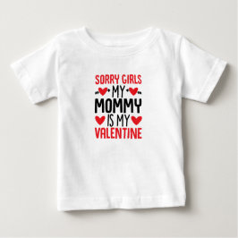 T-shirt Pour Bébé Désolé Filles Maman Est Ma Chemise Valentine