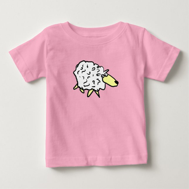 T-shirt Pour Bébé Dessin amusant Sheep (Devant)