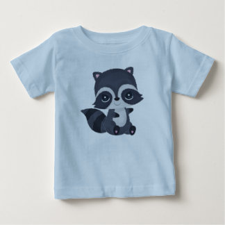 T-shirt Pour Bébé Dessin animé de bébé raton laveur mignon