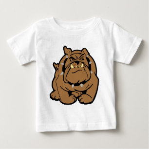 T-shirt Pour Bébé Dessin de Bulldog en anglais