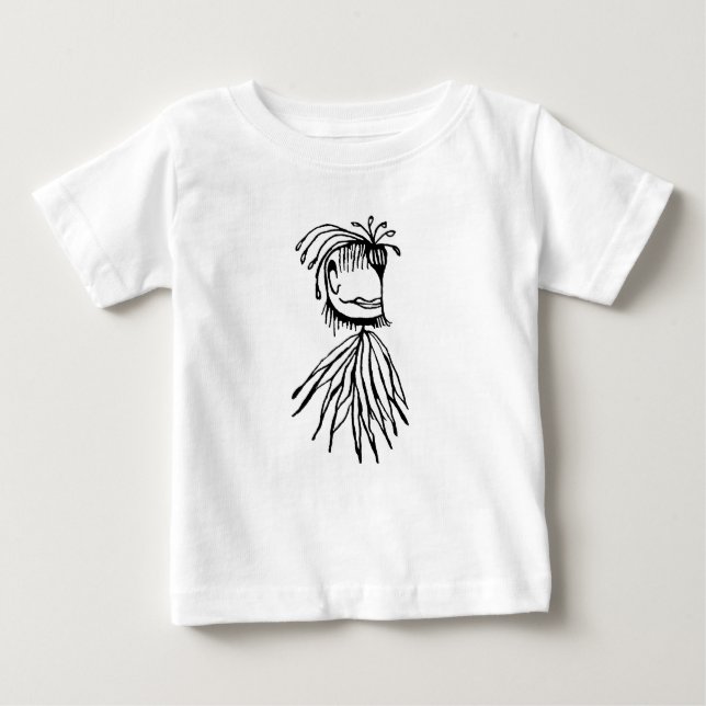 T-shirt Pour Bébé dessin de monstre d'Imaginaire (Devant)