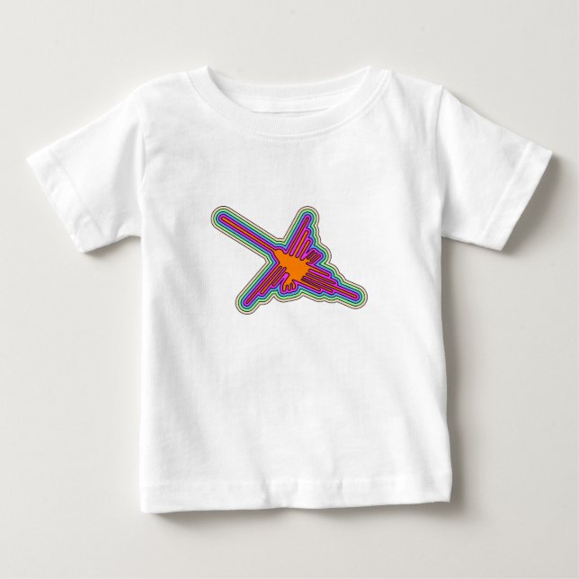 T-shirt Pour Bébé Dessin de Nazca Hummingbird Pérou (Devant)