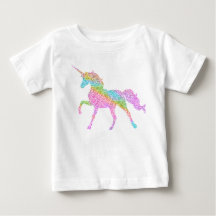 Dessus de parties scintillantes de licorne pour
