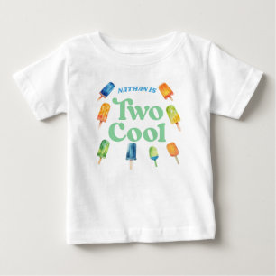 T-shirt Pour Bébé Deux Cool Popsicle Anniversaire