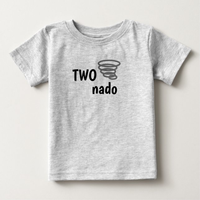 T-shirt Pour Bébé Deux nado (Devant)