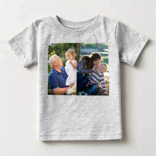 T-shirt Pour Bébé Deux photos Créez votre propre photo