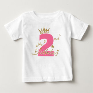 T-shirt Pour Bébé Deuxième anniversaire, 2e anniversaire