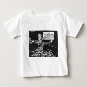 T-shirt Pour Bébé Dewey Beats Truman Funny Cadeaux Boutons Tee - shi