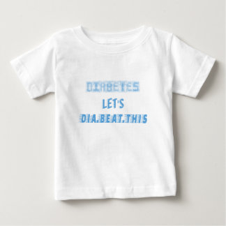 T-shirt Pour Bébé diabète laissez dia vaincre