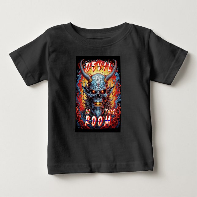 T-shirt Pour Bébé Diable dans cette salle (Devant)