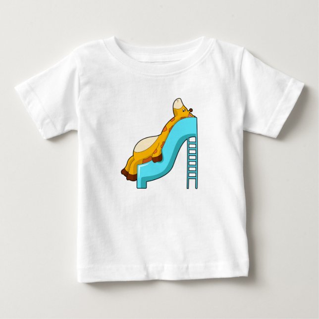 T-shirt Pour Bébé Diapositive Giraffe (Devant)