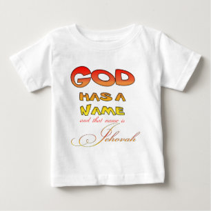 T-shirt Pour Bébé Dieu a un nom Jéhovah