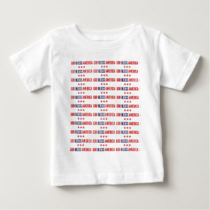 T-shirt Pour Bébé Dieu béni l'Amérique