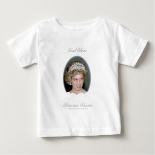 T-shirt Pour Bébé Dieu Béni Princesse Diana