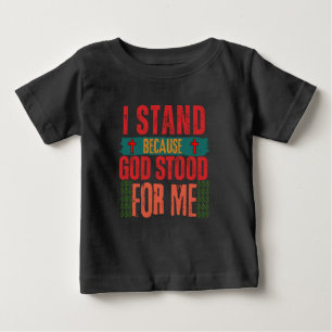 T-shirt Pour Bébé Dieu est avec moi: Christianisme Christ Jésus