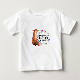 T-shirt Pour Bébé dieux temps renards
