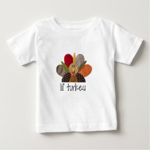 T-shirt Pour Bébé Dinde de Thanksgiving-lil