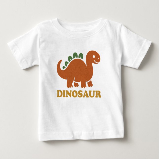 T-shirt Pour Bébé Dinosaure! (Devant)