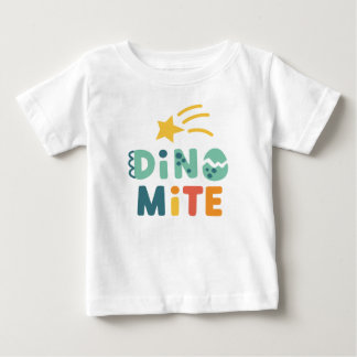 T-shirt Pour Bébé Dinosaure Bébé mignon, Dino Mite Party