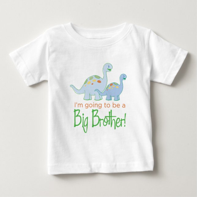 T-shirt Pour Bébé Dinosaure-Big-Brother (Devant)