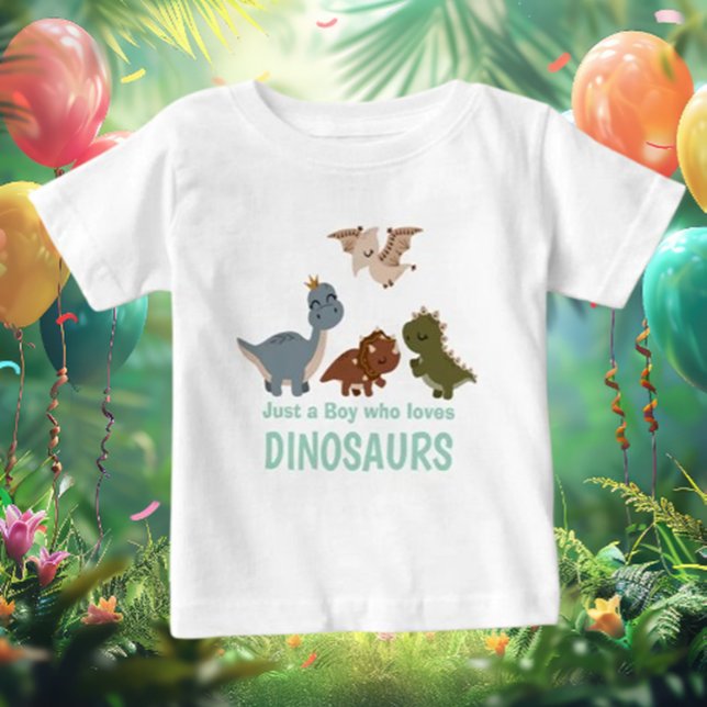 T-shirt Pour Bébé Dinosaure Bohème Vert (Dress your little one in style with our Boho Dinosaur Baby T-Shirt! Soft, comfy, and super cute)