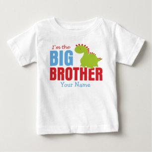 T-shirt Pour Bébé Dinosaure de frère personnalisé