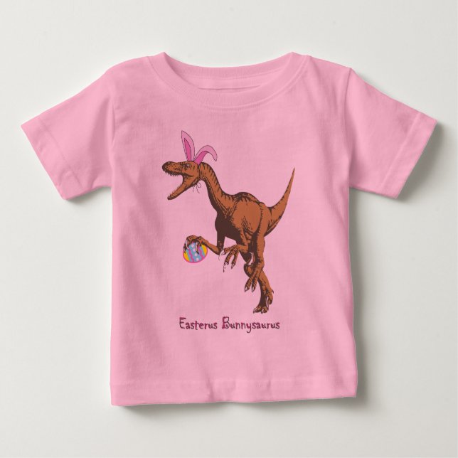 T-shirt Pour Bébé dinosaure de pâques (Devant)