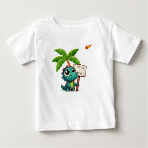 T-shirt Pour Bébé dinosaure mignon et drôle