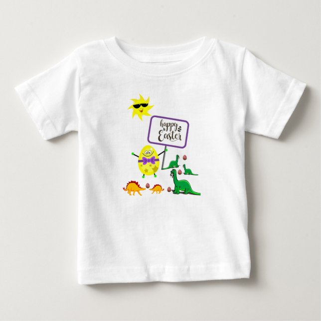 T-shirt Pour Bébé Dinosaure Romper Baby (Devant)