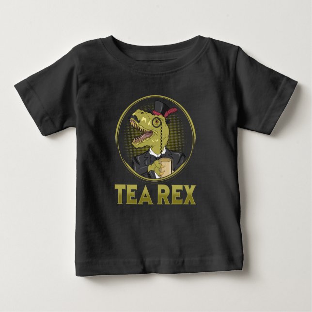 T-shirt Pour Bébé Dinosaure T-Rex Cute Animal Gag (Devant)