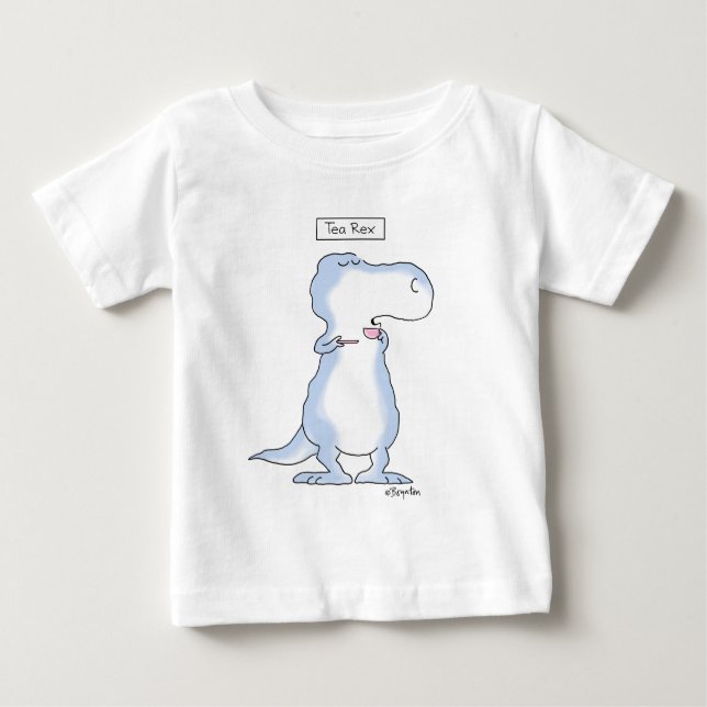 T-shirt Pour Bébé dinosaure TEA REX par Boynton (Devant)