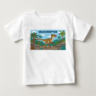 T-shirt Pour Bébé dinosaure vélociraptor raptor