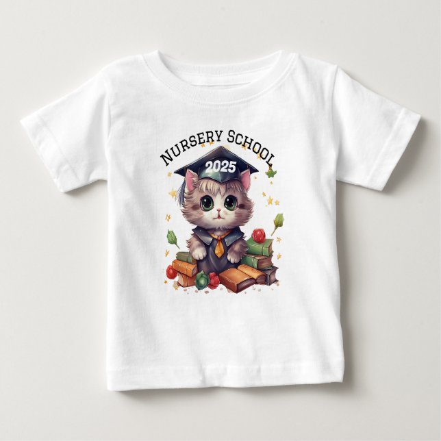 T-shirt Pour Bébé Diplômé de l'école maternelle (Devant)
