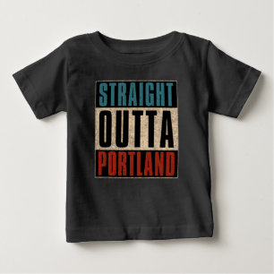 T-shirt Pour Bébé Directement à l'extérieur de Portland Oregon OR