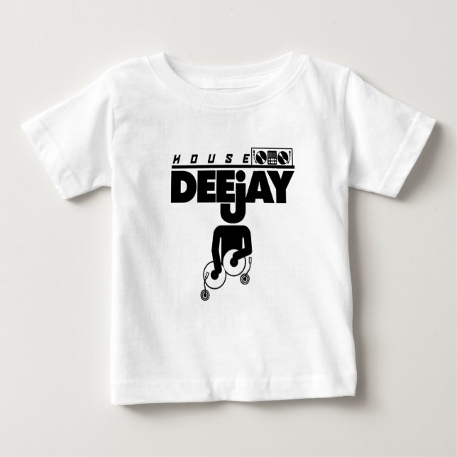 T-shirt Pour Bébé Disc-jockey de Chambre (Devant)